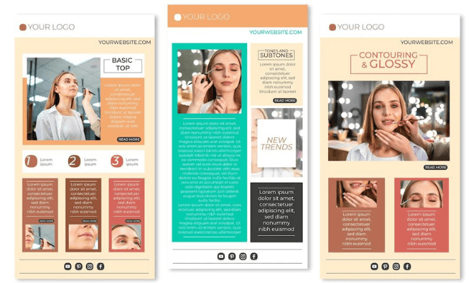 Examples of beauty salon email newsletters